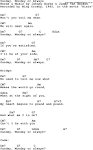 Song lyrics with guitar chords for Sunday, Monday Or Always - Bing ...