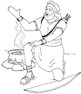 Jacob and Esau coloring page