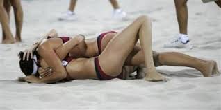 girls beach volleyball