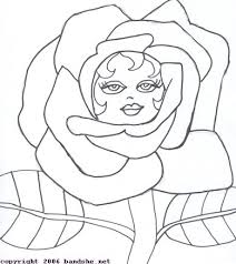 rose coloring pictures