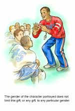 to admonish, to encourage,
