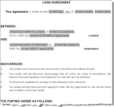sample loan agreement