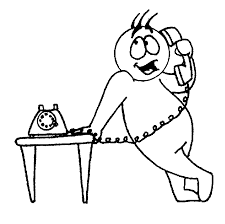 كيف تعرف المتصل ولد او بنت  Cartoon-man-on-telephone