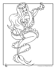 mermaid coloring pictures
