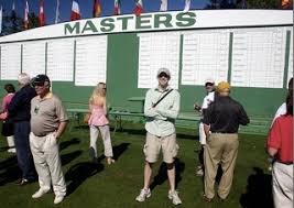 the Masters leaderboard.