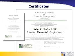sample certificates