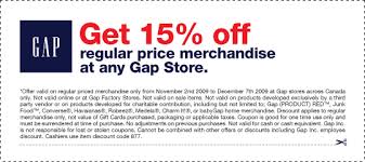 gap printable coupons