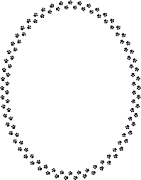 cat paw prints clip art