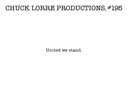 Chuck Lorre Vanity Card