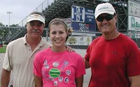 softball athlete Leah and dad