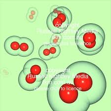 oxygen molecules on a pale