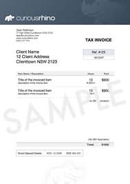 invoice sample