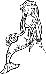 mermaid coloring pictures