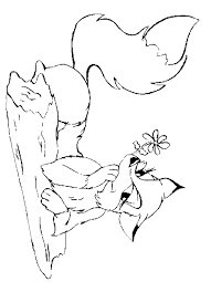 fox coloring sheets