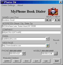 MyPhone Book Dialer