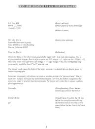 sample business letter