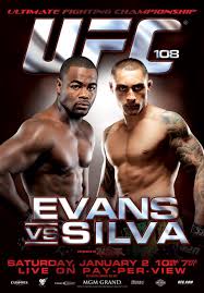 UFC 108 Poster for EVANS vs