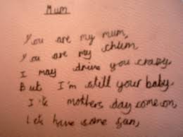 funny mothers day poems