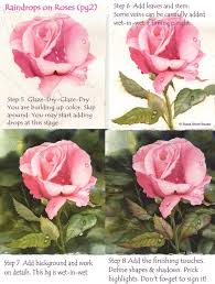 how to paint roses