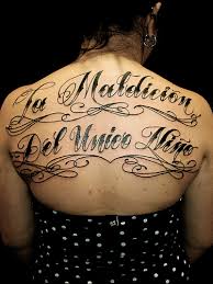 gangster tattoo lettering