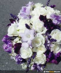 purple wedding flowers