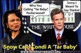 Snow Calls Condi A Tar Baby