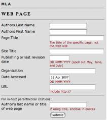 works cited page example