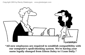 a spellchecker erroneously