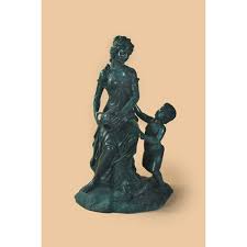 Bronze Fountain Lady with Child larger image
