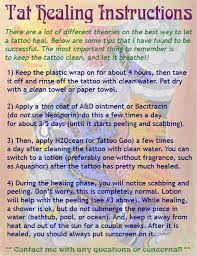 tattoo healing