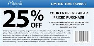 printable michaels coupons