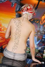 back tattoos of stars