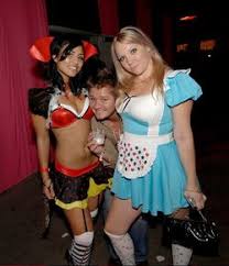 Women whose Halloween costume