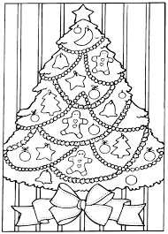coloring pages christmas trees