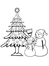 christmas tree coloring sheets