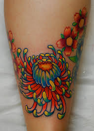 japanese chrysanthemum tattoo