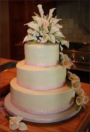 lilies wedding cakes