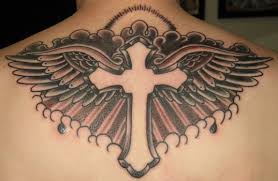 memorial cross tattoo designs