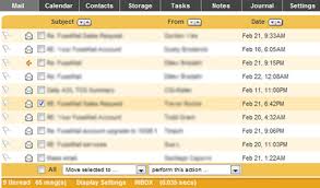 Webmail Message List