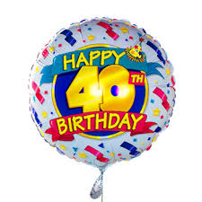 40th birthday greetings
