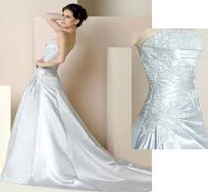 wedding dresses silver