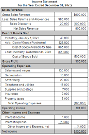 example of income statement