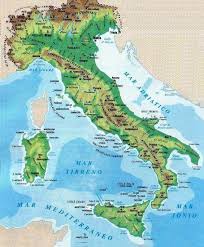 cartina fisica italia