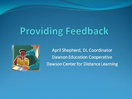 providing feedback