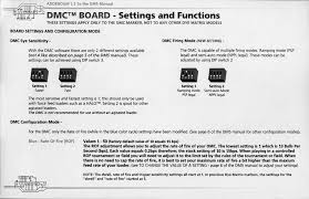 Dye DMC Board Addendum.
