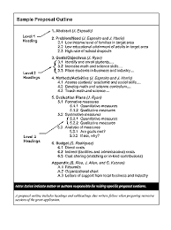 sample proposal
