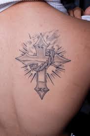 memorial cross tattoo designs