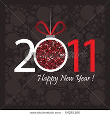 happy new year greeting card