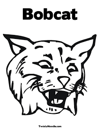 bobcat coloring pictures