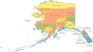 Alaska County Map - Alaska